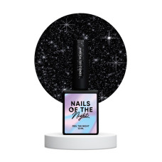 NAILSOFTHENIGHT Deniels - lakier hybrydowy z odblaskową drobinką, 10 ml